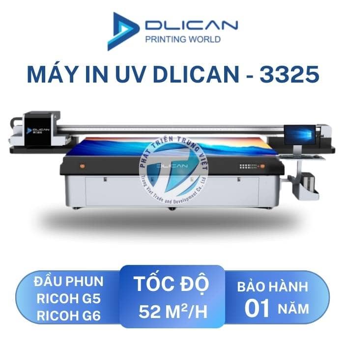 Máy In DLI-3325 UV Flatbed&nbsp;
